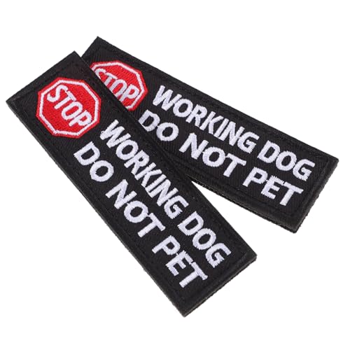 Mikikit 2Stücke Bestickte Hundepatches Nicht Streicheln Hundegeschirr Aufnäher zur Identifikation für Servicehunde Einfach Anzubringen Wiederverwendbar Haustierfreundliche Mikikit 2Stücke Bestickte Hundepatches Nicht Streicheln Hundegeschirr Aufnäher zur Identifikation für Servicehunde Einfach Anzubringen Wiederverwendbar Haustierfreundliche von Mikikit
