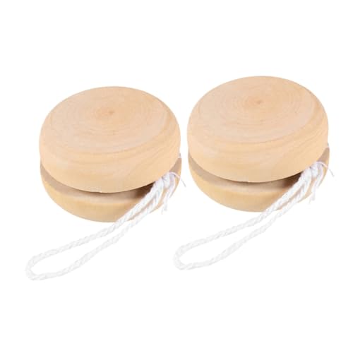 Mikikit 2Stücke Holz Yo Yo für DIY Graffiti Unvollendetes für Anfänger Bastelspielzeug für Geburtstagsfeiern und Frühe Bildung Mikikit 2Stücke Holz Yo Yo für DIY Graffiti Unvollendetes für Anfänger Bastelspielzeug für Geburtstagsfeiern und Frühe Bildung von Mikikit
