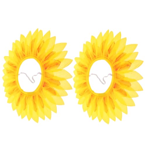 Mikikit 2Stücke Sonnenblumen Kopfbedeckungen für Weiche und Bequeme Sonnenblumen Stirnbänder Kostüm Accessoires für Karneval Geburtstagsfeiern und Kreative Dekorationen Mikikit 2Stücke Sonnenblumen Kopfbedeckungen für Weiche und Bequeme Sonnenblumen Stirnbänder Kostüm Accessoires für Karneval Geburtstagsfeiern und Kreative Dekorationen von Mikikit