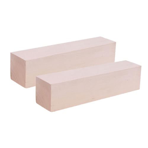 Mikikit 2Stücke Unvollendete Lindenholz Schnitzblöcke Rechteckige DIY Bastelblöcke Holz für Schnitzen für Heimwerker und Projekte Mikikit 2Stücke Unvollendete Lindenholz Schnitzblöcke Rechteckige DIY Bastelblöcke Holz für Schnitzen für Heimwerker und Projekte von Mikikit