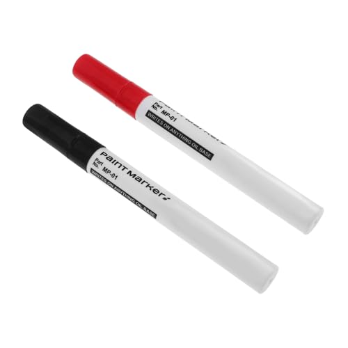 Mikikit 2Stücke Wasserdichter Denkmalmarkierungsstift Permanent Marker für Inschriften Reparatur von Grabsteinen und Vielseitige Materialien von Mikikit