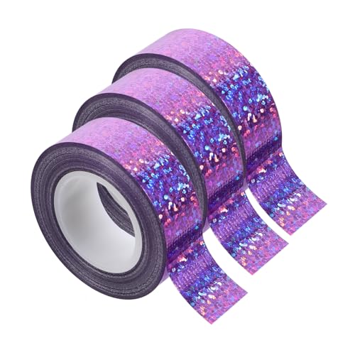 Mikikit 3 Rollen Heavy Duty Gewebeband Multi Funktionales Strapazierfähiges Klebeband für Teppich Büro Bau Wasserdichtes Abdeckband für Reparaturen und Verpackungen Farbiges Duct Tape von Mikikit