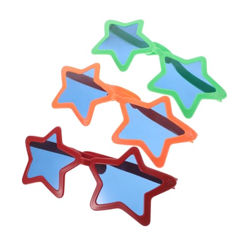 Mikikit 3 Stück Fotokabine Requisiten Glas Sternenbrille Hawaii -Brille Geschenkidee Brille Tropische Brille Urlaubsfeeling Brille Sternförmige Brillen hawaiianische lustige Brille Plastik Mikikit 3 Stück Fotokabine Requisiten Glas Sternenbrille Hawaii -Brille Geschenkidee Brille Tropische Brille Urlaubsfeeling Brille Sternförmige Brillen hawaiianische lustige Brille Plastik von Mikikit