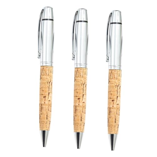 Mikikit 3 Stück Kugelschreiber mit PU Holzmaserung und Metallgehäuse Multifunktionale Druckkugelschreiber mit Feiner Spitze Komfortabler Griff für Langanhaltendes Schreiben Langlebig und Mikikit 3 Stück Kugelschreiber mit PU Holzmaserung und Metallgehäuse Multifunktionale Druckkugelschreiber mit Feiner Spitze Komfortabler Griff für Langanhaltendes Schreiben Langlebig und von Mikikit
