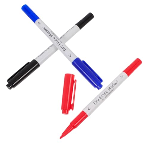 Mikikit 3 Stück Whiteboard Marker mit Doppelspitze Löschbare Dicke und Spitze Abwischbare Whiteboard Stifte für Büro Schule und Zuhause Schmierflecken Vielseitig Einsetzbar Mikikit 3 Stück Whiteboard Marker mit Doppelspitze Löschbare Dicke und Spitze Abwischbare Whiteboard Stifte für Büro Schule und Zuhause Schmierflecken Vielseitig Einsetzbar von Mikikit