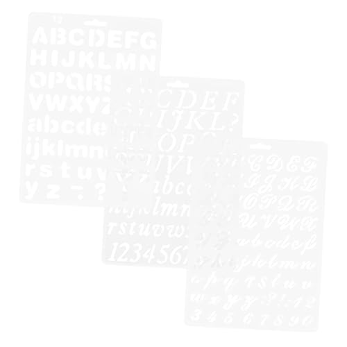 Mikikit 3 Stück Zeichnungsvorlage Lineal Schablone Für Buchstabenschablonen Des Alphabets Zahlen Journaling-schablone Sammelalbum Malvorlagen Brief Planer Form Das Haustier Schwarz Mikikit 3 Stück Zeichnungsvorlage Lineal Schablone Für Buchstabenschablonen Des Alphabets Zahlen Journaling-schablone Sammelalbum Malvorlagen Brief Planer Form Das Haustier Schwarz von Mikikit