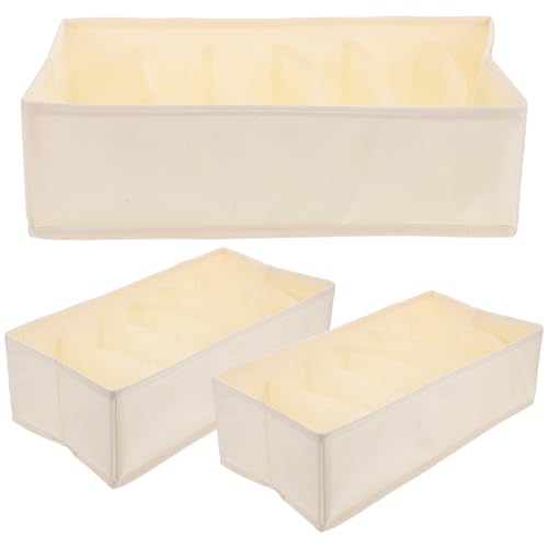 Mikikit 3-teiliger Kleiderschrank-organizer, Schubladen-organizer, Schrank-organizer, Kleiderschubladen-teiler, Stoff-trennbox Für Dünne Jeans, Hosen, T-shirts Und Röcke Mikikit 3-teiliger Kleiderschrank-organizer, Schubladen-organizer, Schrank-organizer, Kleiderschubladen-teiler, Stoff-trennbox Für Dünne Jeans, Hosen, T-shirts Und Röcke von Mikikit