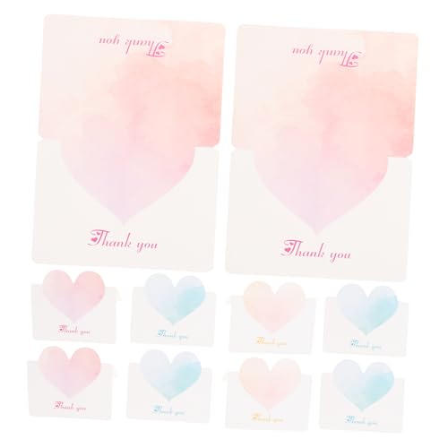 Mikikit 30 Stück Teiliges Dankeskarten mit Herzmotiv Elegante Klappkarten mit Einzigartigen Blumenmustern für Hochzeiten Babypartys und Geburtstagsfeiern Hochwertige Papierkarten für von Mikikit