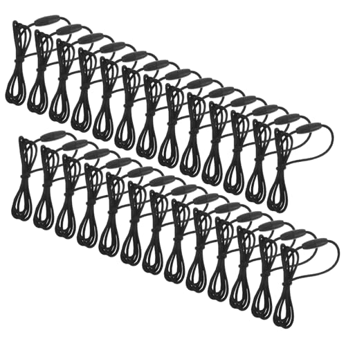 Mikikit 30Sätze Teiliges Schwarze Seilhalskettenschnüre mit Abreißbaren Sicherheitsverschlüssen für Schmuckherstellung Armbänder und Bastelprojekte Strapazierfähigem Mikikit 30Sätze Teiliges Schwarze Seilhalskettenschnüre mit Abreißbaren Sicherheitsverschlüssen für Schmuckherstellung Armbänder und Bastelprojekte Strapazierfähigem von Mikikit