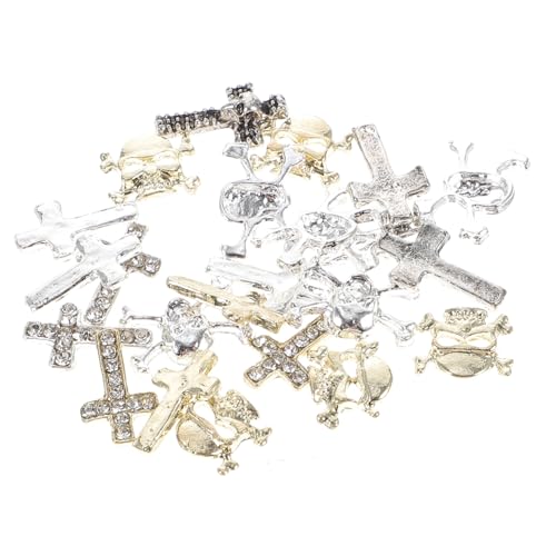 Mikikit 30Stücke Halloween Charms Nail Art Schmuck mit Schädel und Dekoration für Acrylnägel und Natürliche Nägel für Halloween Feiern Mikikit 30Stücke Halloween Charms Nail Art Schmuck mit Schädel und Dekoration für Acrylnägel und Natürliche Nägel für Halloween Feiern von Mikikit