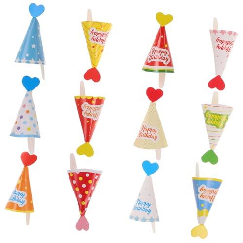 Mikikit 36 Stück Kuchenhutdekoration Mini-Cupcake-Dekorationen Mini-Kuchendekorationen kuchendekoration selber machen DIY Cupcake-Dekorationen Geburtstagsfeier -Partyhut Papier Mikikit 36 Stück Kuchenhutdekoration Mini-Cupcake-Dekorationen Mini-Kuchendekorationen kuchendekoration selber machen DIY Cupcake-Dekorationen Geburtstagsfeier -Partyhut Papier von Mikikit