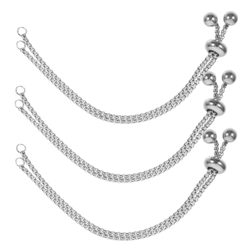 Mikikit 3Stücke Armbandverlängerung Verstellbare Ketten für DIY Schmuckherstellung Langlebige Schiebearmbänder mit Vakuumbeschichtung für Verschiedene Handgelenkgrößen Mikikit 3Stücke Armbandverlängerung Verstellbare Ketten für DIY Schmuckherstellung Langlebige Schiebearmbänder mit Vakuumbeschichtung für Verschiedene Handgelenkgrößen von Mikikit