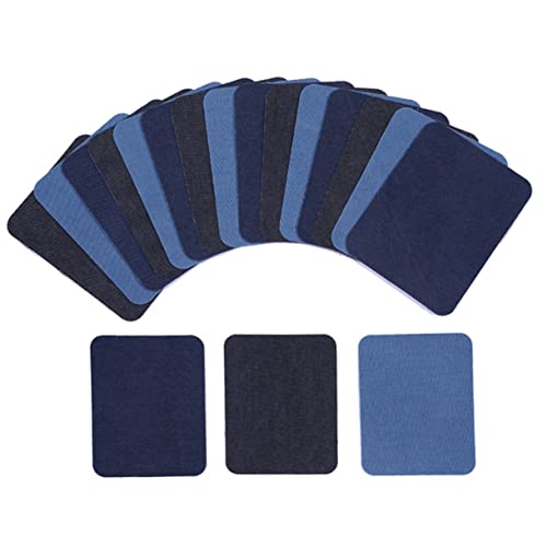 Mikikit 3Stücke Jeansflicken Selbstklebend Verstärkter Stoff für Bekleidungsreparaturen und DIY Projekte von Mikikit