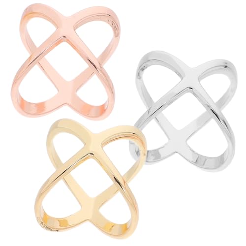 Mikikit 3Stücke Multifunktions Schalringe Metall Dekorative Schal Clips und Roségold für Stilvolle für Krawatten Sichere von Mikikit