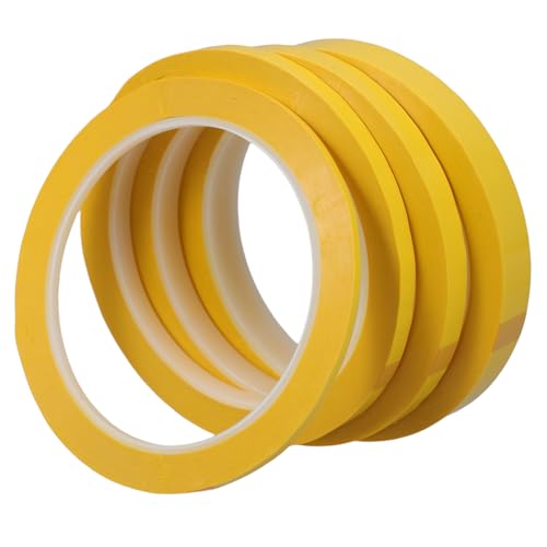 Mikikit 4 Rollen Klebeband Isolieren Etikett Handwerk Identifikation Papier Sammelalbum Maske statisch hoch Streifen Haushalt Isolierung lang Reparatur das Haustier Yellow Mikikit 4 Rollen Klebeband Isolieren Etikett Handwerk Identifikation Papier Sammelalbum Maske statisch hoch Streifen Haushalt Isolierung lang Reparatur das Haustier Yellow von Mikikit