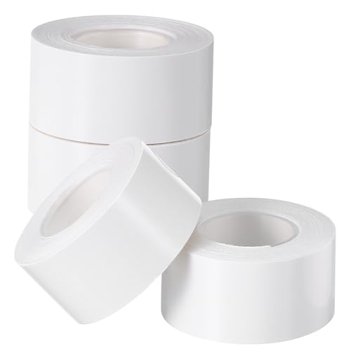 Mikikit 4 Rollen Thermoetiketten Selbstklebendes Thermodruckpapier für Versand Lager Büro Stark Haftend Bedruckbar Vielseitig Einsetzbar Kompatibel mit Thermodruckern von Mikikit