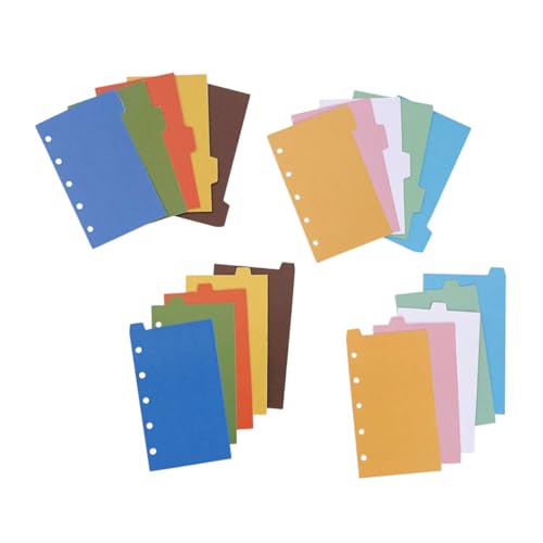 Mikikit 4 Sätze Index Trennblätter für Ringbuch Vintage und Pastellfarben Farbige Notizbuch und Büro Registerkarten Praktische Ordner Organizer für Zuhause und Büro Mikikit 4 Sätze Index Trennblätter für Ringbuch Vintage und Pastellfarben Farbige Notizbuch und Büro Registerkarten Praktische Ordner Organizer für Zuhause und Büro von Mikikit