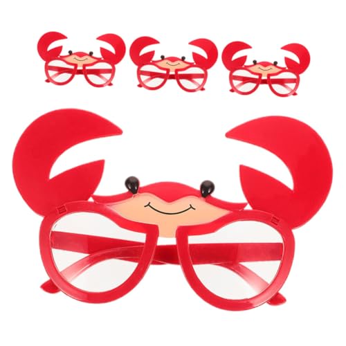 Mikikit 4 Stück Krabbengläser Luau Partybrille Strandpartydekorationen Krebs-Sonnenbrille Party-Sonnenbrille lustige brille lustige hawaiianische sonnenbrille Plastik rot Mikikit 4 Stück Krabbengläser Luau Partybrille Strandpartydekorationen Krebs-Sonnenbrille Party-Sonnenbrille lustige brille lustige hawaiianische sonnenbrille Plastik rot von Mikikit