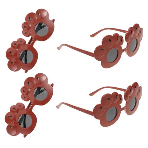 Mikikit 4 Stück Sonnenbrillen mit Lustigem Bärenpfoten Design Sichere Leichte Partybrillen für Mädchen und Jungen Robustes Material für Geburtstagsfeiern und Fotorequisiten Mikikit 4 Stück Sonnenbrillen mit Lustigem Bärenpfoten Design Sichere Leichte Partybrillen für Mädchen und Jungen Robustes Material für Geburtstagsfeiern und Fotorequisiten von Mikikit