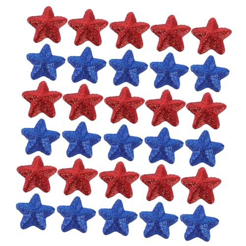 Mikikit 40 Stück Teiliges Glitter Stern Ornamente Patriotische Unabhängigkeitstag Dekoration Rot Blau für Party Tischkonfetti Vielseitig Einsetzbar mit Funkelndem Glitzereffekt Mikikit 40 Stück Teiliges Glitter Stern Ornamente Patriotische Unabhängigkeitstag Dekoration Rot Blau für Party Tischkonfetti Vielseitig Einsetzbar mit Funkelndem Glitzereffekt von Mikikit