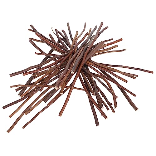 Mikikit 40 Stück Teiliges Natürliches Holz Zweige DIY Bastelstäbe für Kreative Dekorationen Handwerkliche Projekte und Festtagsgestaltung Langlebige Naturholz Accessoires von Mikikit