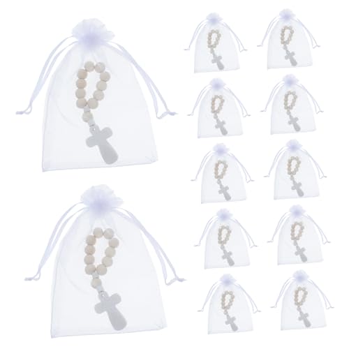 Mikikit 40Sätze Rosenkranz mit Kruzifix Teiliges Holzperlen Armband für Babyparty Erstkommunion und Religiöse Anlässe mit Segen für Männer und Frauen Mikikit 40Sätze Rosenkranz mit Kruzifix Teiliges Holzperlen Armband für Babyparty Erstkommunion und Religiöse Anlässe mit Segen für Männer und Frauen von Mikikit