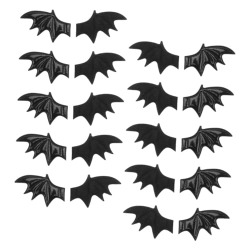 Mikikit 40Stücke Fledermausflügel zum Basteln DIY Halloween Dekoration Schwarze für Haarschmuck und Kleidung Applikationen Mikikit 40Stücke Fledermausflügel zum Basteln DIY Halloween Dekoration Schwarze für Haarschmuck und Kleidung Applikationen von Mikikit