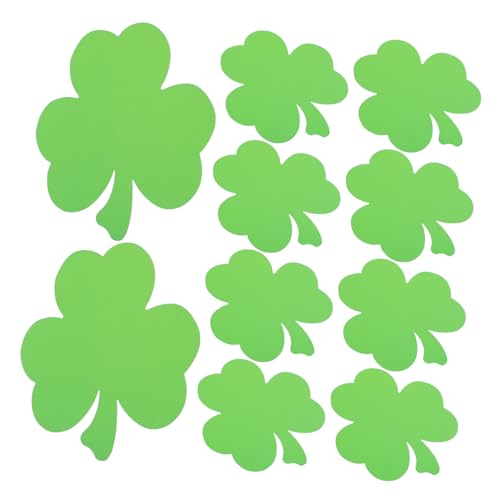 Mikikit 40Stücke Papierausschnitte für Patrick's Day Grüne DIY Dekorationen für Klassenzimmer und Bastelprojekte Klebepunkte für Einfache Anbringung von Mikikit