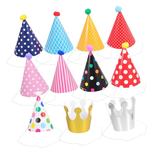 Mikikit 44 Stück Teiliges Kindergeburtstags Partyhüte mit Kreativer Krone und Bunten Punkten Papier Hut Foto Requisiten für Mädchen Festliche Verkleidung und Spaß Dekoration Mikikit 44 Stück Teiliges Kindergeburtstags Partyhüte mit Kreativer Krone und Bunten Punkten Papier Hut Foto Requisiten für Mädchen Festliche Verkleidung und Spaß Dekoration von Mikikit