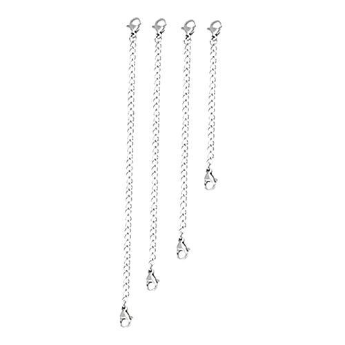 Mikikit 4Stücke Halskette Extender Teilig mit Hummerverschluss Robuste Kette für DIY Schmuckherstellung Glänzend und Leicht zu Verbinden Mikikit 4Stücke Halskette Extender Teilig mit Hummerverschluss Robuste Kette für DIY Schmuckherstellung Glänzend und Leicht zu Verbinden von Mikikit