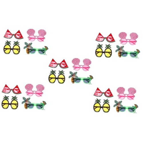 Mikikit 5 Sätze Partybrille Party-sonnenbrille Lustig Luau Partyzubehör Zum Thema Strand Tropische Sonnenbrille Strand Sonnenbrille Foto -requisiten Stk 4 Stück * 5 Mikikit 5 Sätze Partybrille Party-sonnenbrille Lustig Luau Partyzubehör Zum Thema Strand Tropische Sonnenbrille Strand Sonnenbrille Foto -requisiten Stk 4 Stück * 5 von Mikikit