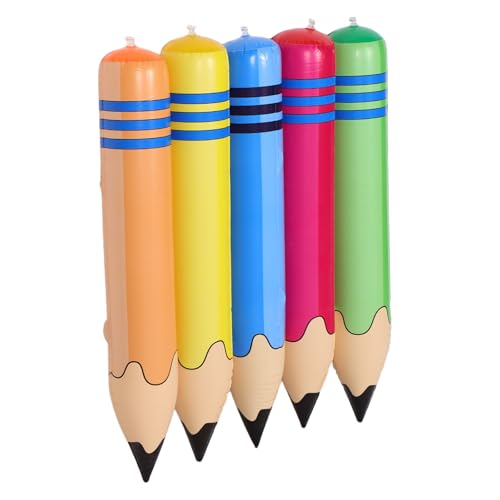Mikikit 5 Stück Aufblasbares Bleistiftspielzeug Riesiger Bleistiftballon Aufblasbarer Bleistift Event Requisiten Große Aufblasbare Stift Requisite Bleistift Dekorationen Mikikit 5 Stück Aufblasbares Bleistiftspielzeug Riesiger Bleistiftballon Aufblasbarer Bleistift Event Requisiten Große Aufblasbare Stift Requisite Bleistift Dekorationen von Mikikit