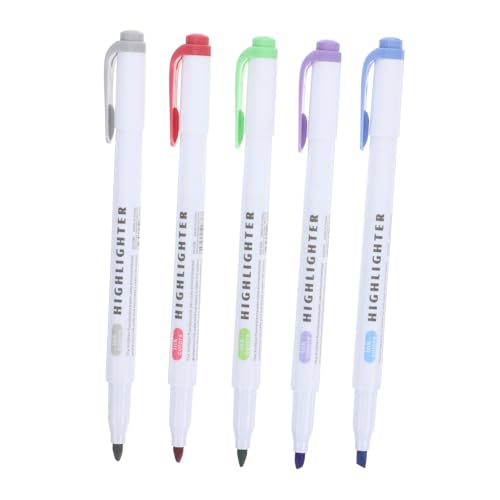 Mikikit 5 Stück Dualspitzen Textmarker Pastellfarben Ergonomische Leuchtstarke Marker mit Feiner und Pinselspitze Vielseitig für Büro Schule Handlettering und Journaling Langlebige Mikikit 5 Stück Dualspitzen Textmarker Pastellfarben Ergonomische Leuchtstarke Marker mit Feiner und Pinselspitze Vielseitig für Büro Schule Handlettering und Journaling Langlebige von Mikikit