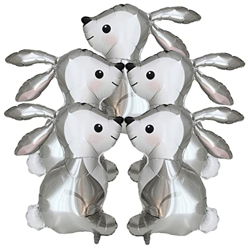 Mikikit 5 Stück Teiliges Folienballons Osterhase Niedliche Dschungel Hasen Luftballons für Geburtstags und Osterparty Dekoration Vielseitig für Kinderfeiern und Frühlingsfeste Mikikit 5 Stück Teiliges Folienballons Osterhase Niedliche Dschungel Hasen Luftballons für Geburtstags und Osterparty Dekoration Vielseitig für Kinderfeiern und Frühlingsfeste von Mikikit