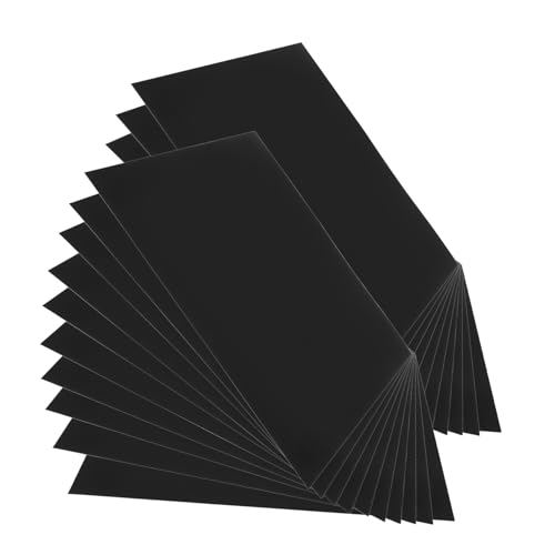 Mikikit 50 Blatt Schwarzes Kartonpapier Bastelpapier Für Origami Handwerk Zeichnung Geschenkverpackung Und Dekoration von Mikikit
