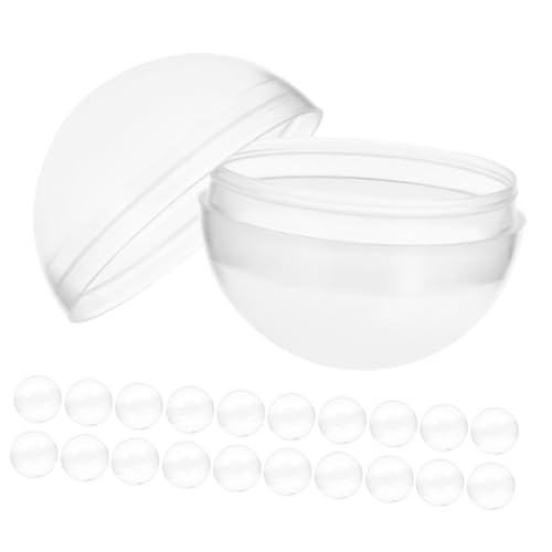 Mikikit 50 Stück Gacha-Schale Befüllbare Kapselbällchen Kapseln Für Spielzeugautomaten Behälter Für Kapseln Simulationsschalen Muscheln Zum Basteln Preisball-kapseln Plastik Transparent Mikikit 50 Stück Gacha-Schale Befüllbare Kapselbällchen Kapseln Für Spielzeugautomaten Behälter Für Kapseln Simulationsschalen Muscheln Zum Basteln Preisball-kapseln Plastik Transparent von Mikikit