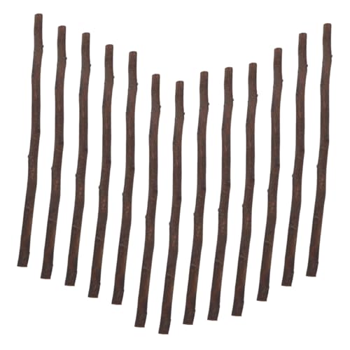 Mikikit 50 Stück Natürliche Holzstäbe für DIY Bastelprojekte ca Lange Dünne Zweige Vielseitig als Foto Requisiten Dekoration und Handwerksmaterial für Erwachsene von Mikikit