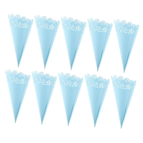 Mikikit 50 Stück Spitzenpapierkegel für Blütenblätter Bunte Konfettihalter mit Filigranem Spitzenmuster für Hochzeit Party Brautdusche und Festdekoration Mikikit 50 Stück Spitzenpapierkegel für Blütenblätter Bunte Konfettihalter mit Filigranem Spitzenmuster für Hochzeit Party Brautdusche und Festdekoration von Mikikit