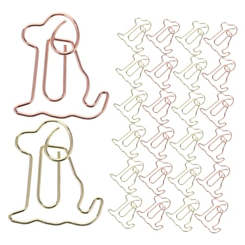 Mikikit 50 Stück Teiliges Bunte Hund Büroklammern aus Kleine Dekorative Klammern als Praktische Lesezeichen für Dokumente und Büro Langlebige Mehrzweck Office Paper Clips von Mikikit