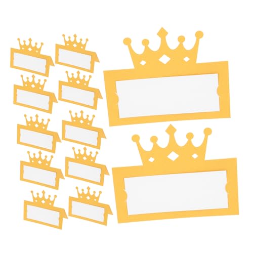 Mikikit 50 Stücke Geburtstag Party Crown Zelt Karte Tischkarten Hochzeit Name Tisch Karte Tisch Reserviert Karten Für Bankette Und Tisch Einstellungen von Mikikit