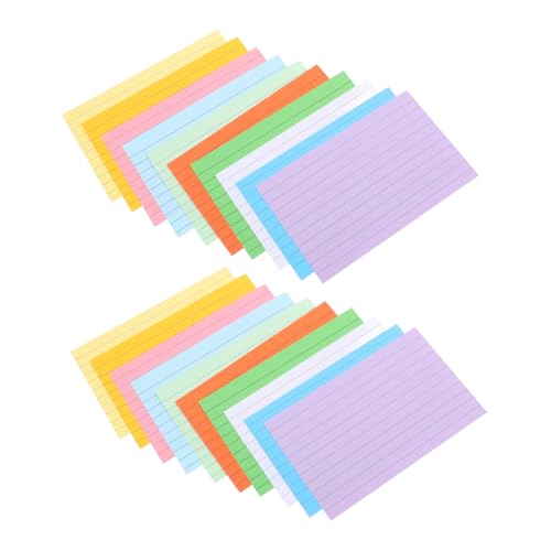 Mikikit 500 Stück Linierte Karteikarten Farbige Kleine Notizblöcke aus Papier Tragbare Memo Cards für Lernen Büro Vokabeln Planung Reißfest Handlich Vielseitig Einsetzbar Mikikit 500 Stück Linierte Karteikarten Farbige Kleine Notizblöcke aus Papier Tragbare Memo Cards für Lernen Büro Vokabeln Planung Reißfest Handlich Vielseitig Einsetzbar von Mikikit