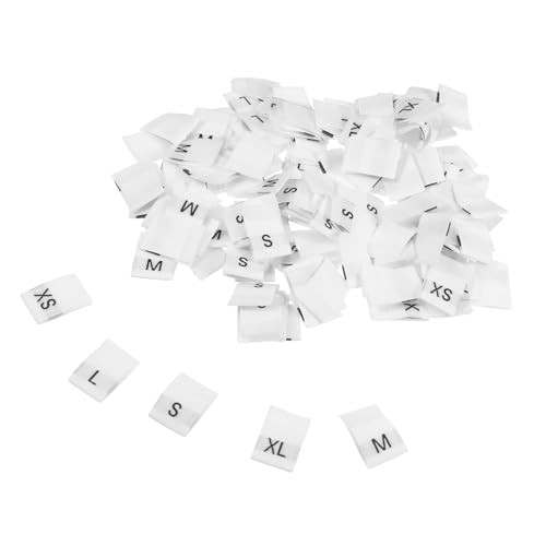 Mikikit 500 Stück Waschbare Kleine Kleidungsgrößen Etiketten Stabile Gewebte Größenlabels für Kleidung Vielseitig für Textilien Schuhe Taschen Einfache und Sichere Befestigung Mikikit 500 Stück Waschbare Kleine Kleidungsgrößen Etiketten Stabile Gewebte Größenlabels für Kleidung Vielseitig für Textilien Schuhe Taschen Einfache und Sichere Befestigung von Mikikit