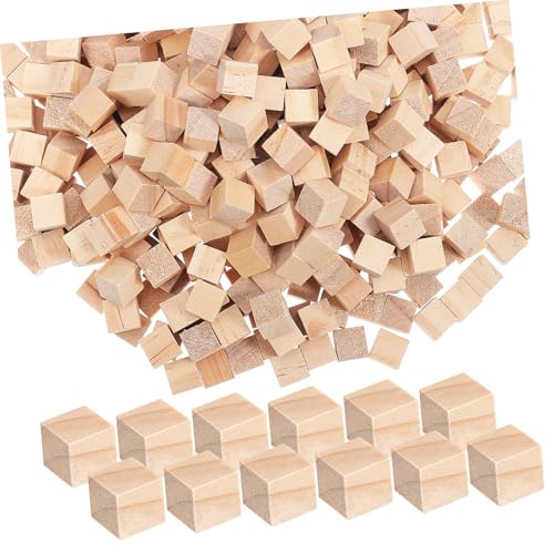 Mikikit 500Stücke Holzklötze für Bastelprojekte Unbehandelte Holzwürfel Robuste und Stabile Kleine Holzblöcke für DIY Dekoration und Ideen Mikikit 500Stücke Holzklötze für Bastelprojekte Unbehandelte Holzwürfel Robuste und Stabile Kleine Holzblöcke für DIY Dekoration und Ideen von Mikikit