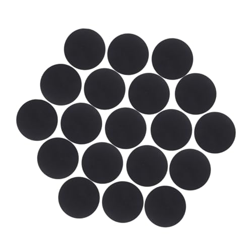 Mikikit 500Stücke Schwarze Selbstklebende Filzkreise Aufkleber für DIY Bastelprojekte Vielseitige Filzpunkte für Kleidungsgestaltung Praktische Filzgleiter von Mikikit