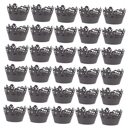 Mikikit 50Stücke Halloween Kuchendekoration Dekorative Cupcake Wrapper Für Kreative Party Und Muffins Für Halloween Feiern Und Besondere Anlässe von Mikikit