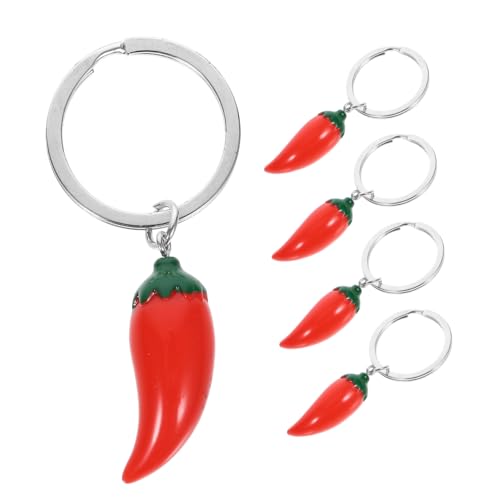 Mikikit 5Stücke Chili Schlüsselanhänger Realistische Chili Charms für Schlüssel Taschen und Dekoration für Feste und Weihnachten Vielseitig Einsetzbar Mikikit 5Stücke Chili Schlüsselanhänger Realistische Chili Charms für Schlüssel Taschen und Dekoration für Feste und Weihnachten Vielseitig Einsetzbar von Mikikit