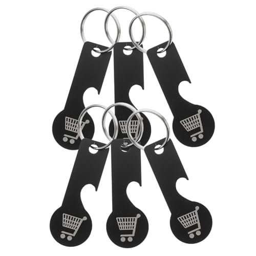 Mikikit 6 Pcs Edelstahl Schlüsselbundwagen Token Keyring Für Supermarkt Verwenden Mikikit 6 Pcs Edelstahl Schlüsselbundwagen Token Keyring Für Supermarkt Verwenden von Mikikit