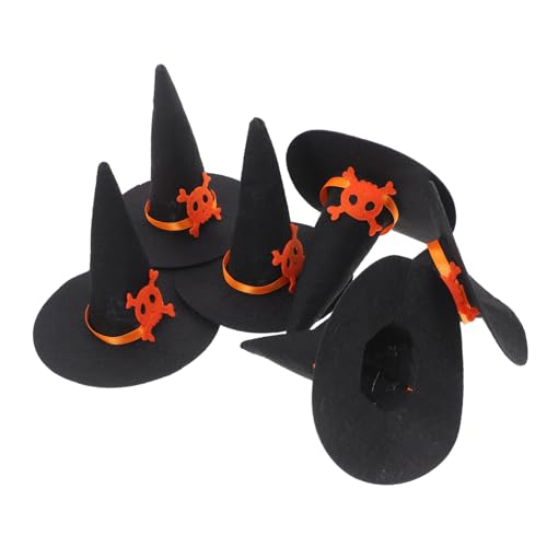 Mikikit 6 Stück Mini Filz Hexenhüte Halloween Dekorationen Kleine Handgefertigte Hexenhüte als Party Deko für Flaschen DIY Bastelzubehör für Halloween Geburtstag Hochzeit Schwarz Mikikit 6 Stück Mini Filz Hexenhüte Halloween Dekorationen Kleine Handgefertigte Hexenhüte als Party Deko für Flaschen DIY Bastelzubehör für Halloween Geburtstag Hochzeit Schwarz von Mikikit