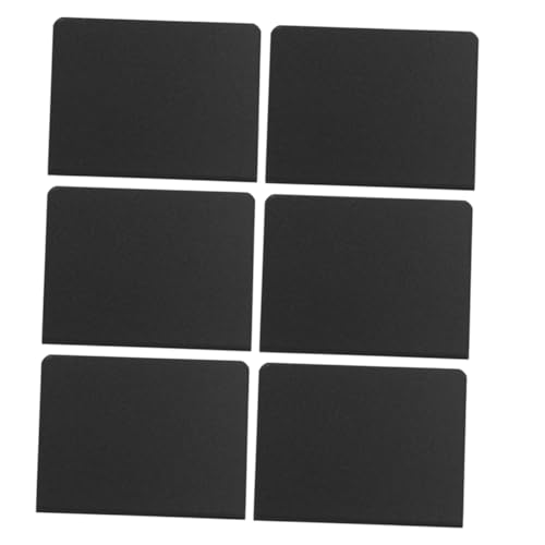 Mikikit 6 Stück Mini-esstischtafel Esstisch Wiederverwendbare Mini-tafel Tischkarten Für Die Tischdekoration Mini-tafelschilder Tafelschilder Klein Schreiben, Wischen, Booten Pvc Schwarz von Mikikit