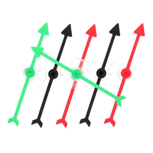 Mikikit 6 Stück Pfeilzeiger Drehen Spinning Für Das Spiel Klassenzimmerzubehör Spinnerpfeil Board-Spinner Mit Saugnäpfen Spiel Spinner Für Das Klassenzimmer Plastik von Mikikit
